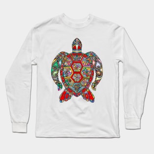 Colorful Turtle Long Sleeve T-Shirt